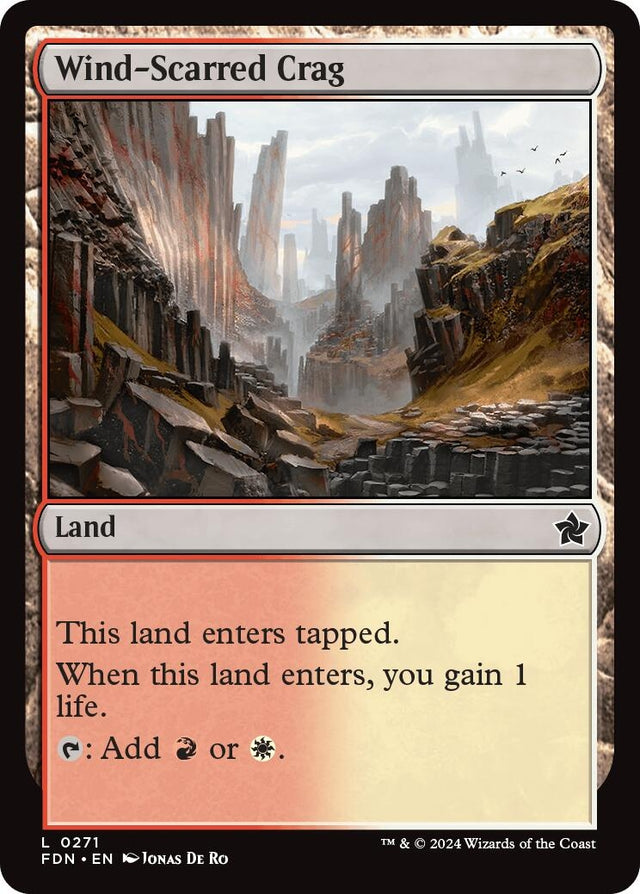 Image for Wind-Scarred Crag (271) (Foil) (Foundations) - Magic: The Gathering