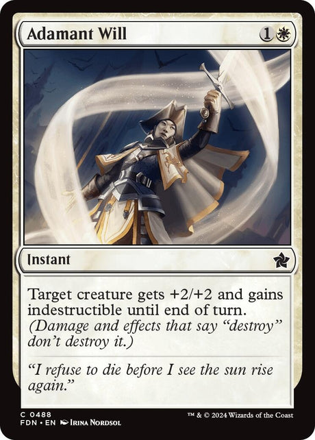 Image for Adamant Will (488) (Foundations) - Magic: The Gathering