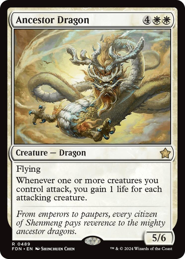 Image for Ancestor Dragon (489) (Foundations) - Magic: The Gathering