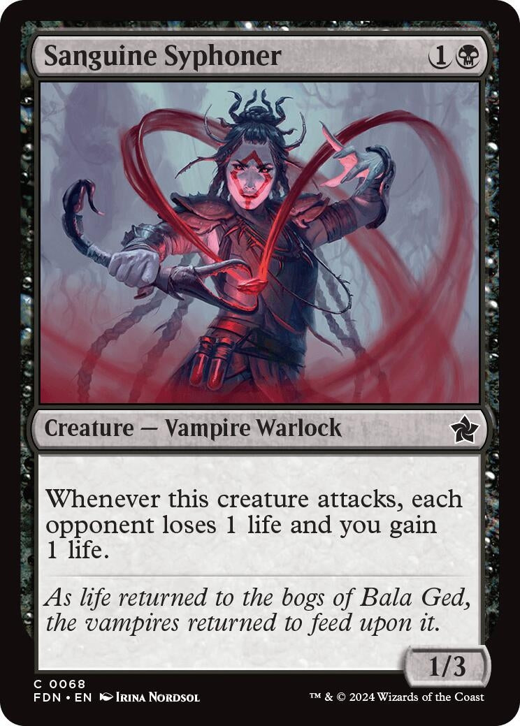 Image for Sanguine Syphoner (68) (Foil) (Foundations) - Magic: The Gathering