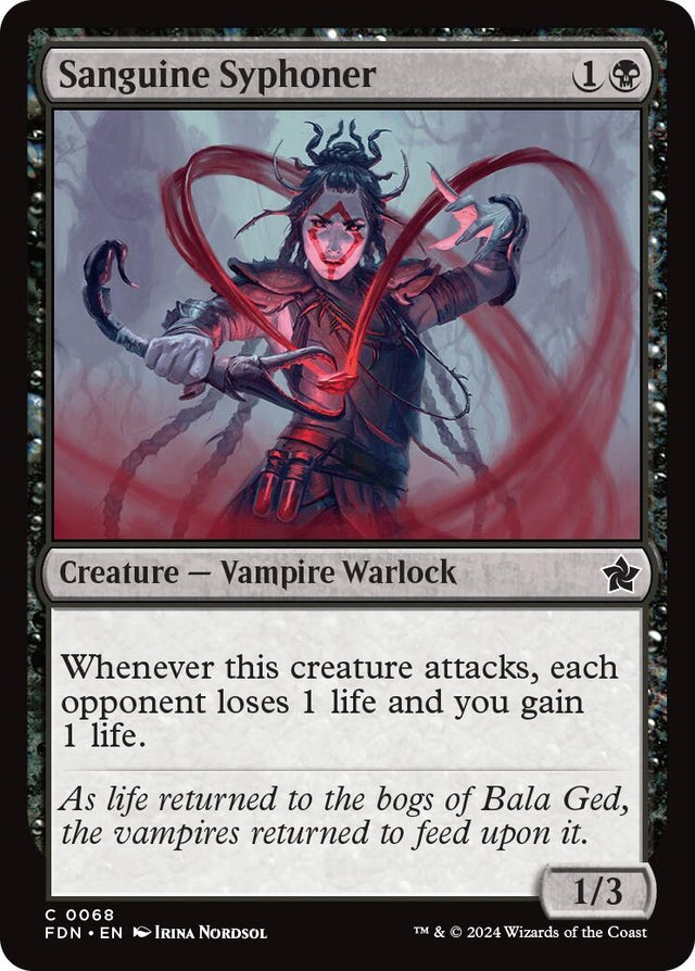 Image for Sanguine Syphoner (68) (Foil) (Foundations) - Magic: The Gathering