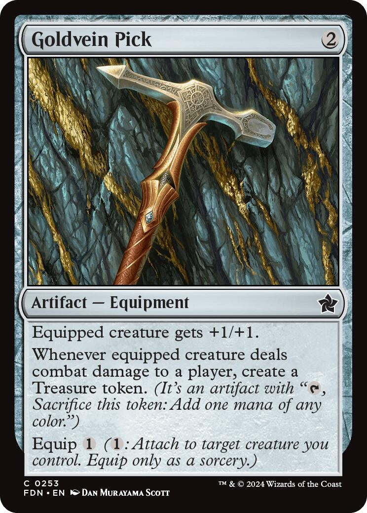 Image for Goldvein Pick (253) (Foil) (Foundations) - Magic: The Gathering