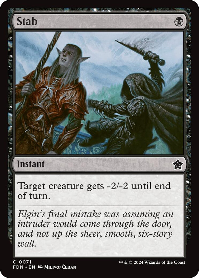 Image for Stab (71) (Foil) (Foundations) - Magic: The Gathering