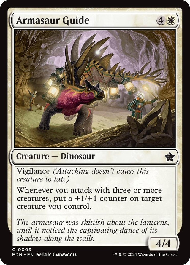Image for Armasaur Guide (3) (Foil) (Foundations) - Magic: The Gathering