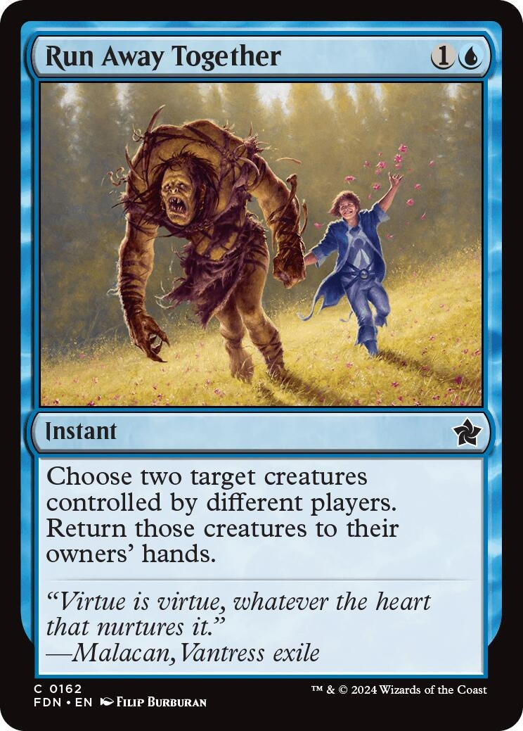Image for Run Away Together (162) (Foil) (Foundations) - Magic: The Gathering