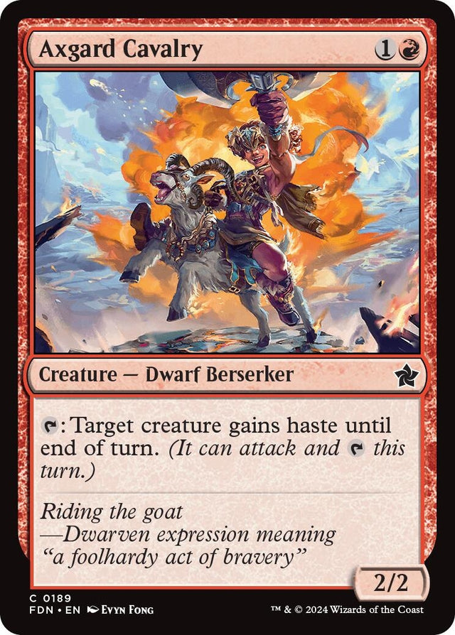 Image for Axgard Cavalry (189) (Foil) (Foundations) - Magic: The Gathering