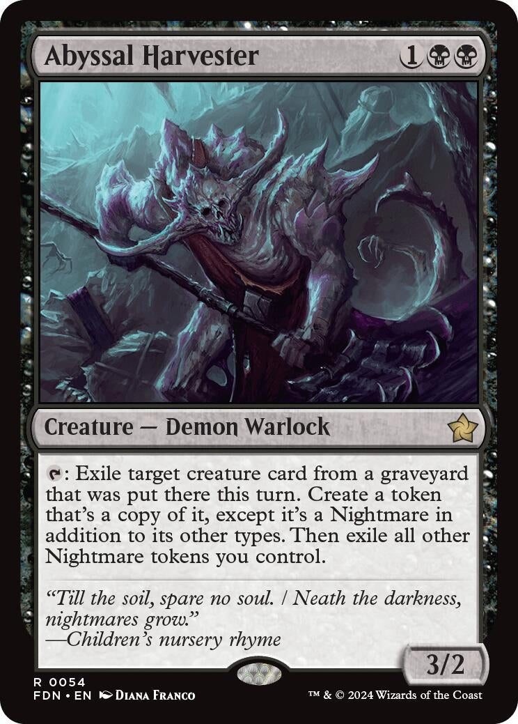 Image for Abyssal Harvester (54) (Foundations) - Magic: The Gathering