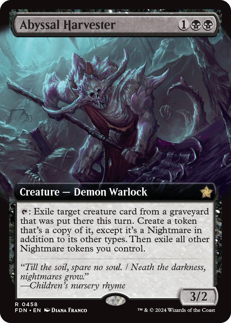 Image for Abyssal Harvester (Extended Art) (458) (Foil) (Foundations) - Magic: The Gathering
