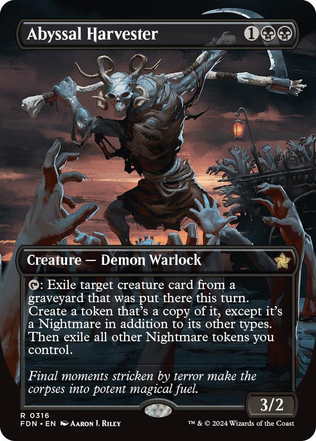 Image for Abyssal Harvester (Borderless) (316) (Foil) (Foundations) - Magic: The Gathering