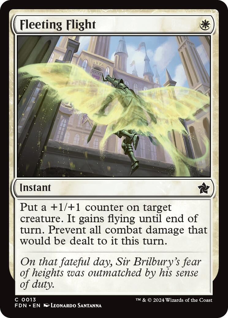 Image for Fleeting Flight (13) (Foil) (Foundations) - Magic: The Gathering