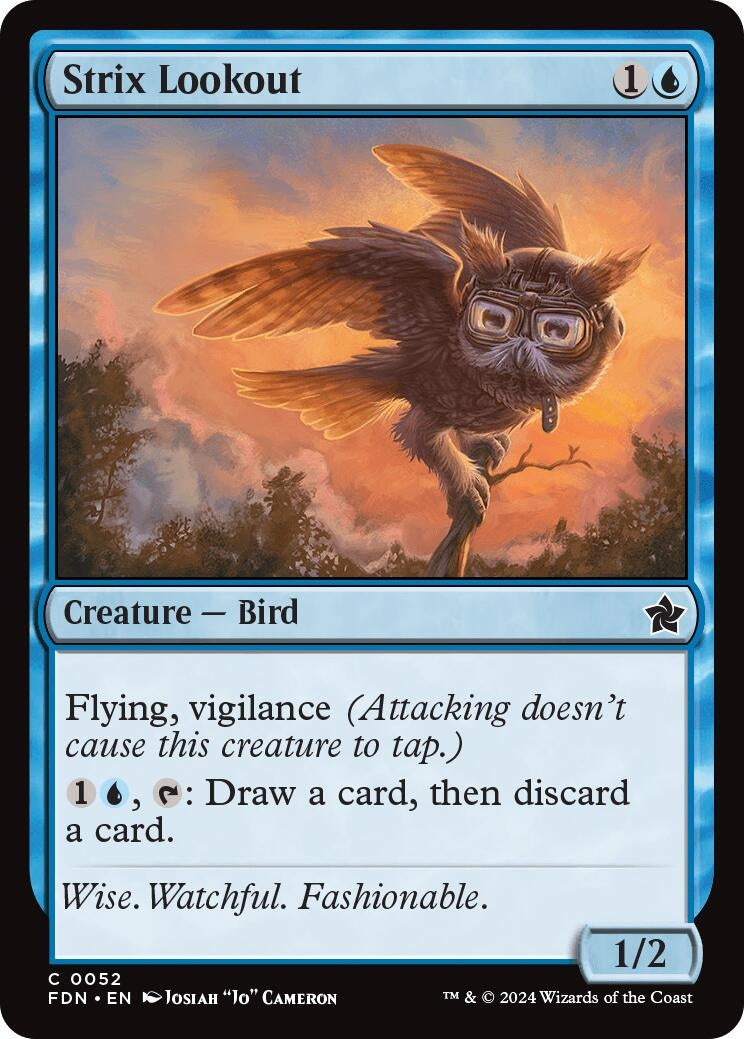 Image for Strix Lookout (0052) (52) (Foil) (Foundations) - Magic: The Gathering