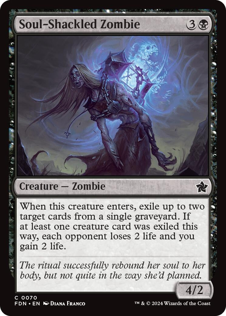 Image for Soul-Shackled Zombie (70) (Foil) (Foundations) - Magic: The Gathering
