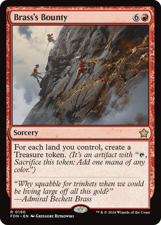 Image for Brass's Bounty (190) (Foil) (Foundations) - Magic: The Gathering