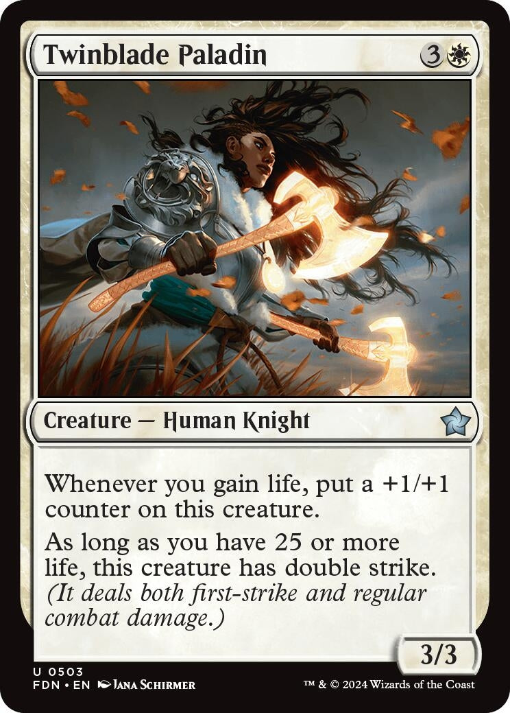 Image for Twinblade Paladin (503) (Foundations) - Magic: The Gathering