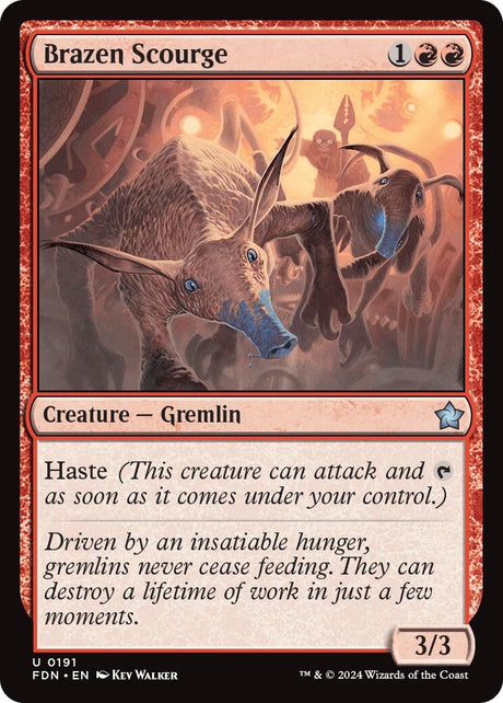 Image for Brazen Scourge (191) (Foil) (Foundations) - Magic: The Gathering