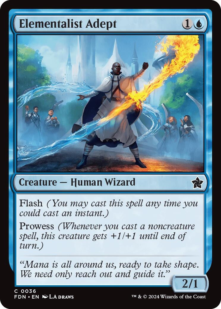 Image for Elementalist Adept (36) (Foil) (Foundations) - Magic: The Gathering