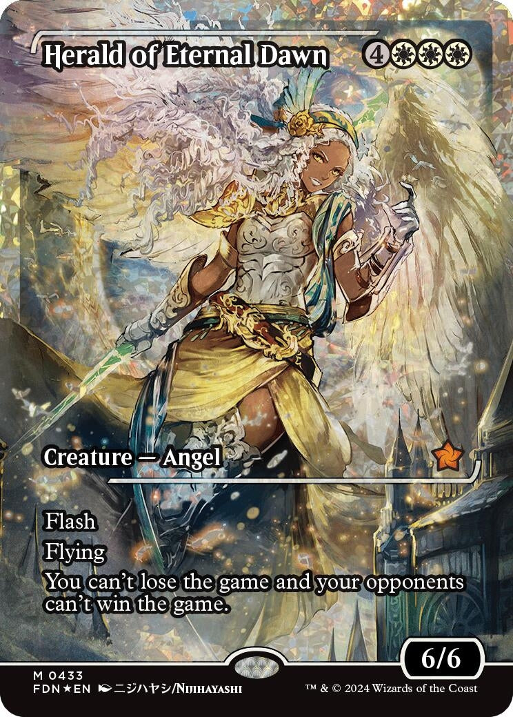 Image for Herald of Eternal Dawn (Showcase) (Fracture Foil) (433) (Foil) (Foundations) - Magic: The Gathering