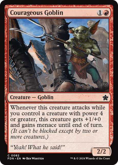 Image for Courageous Goblin (82) (Foil) (Foundations) - Magic: The Gathering