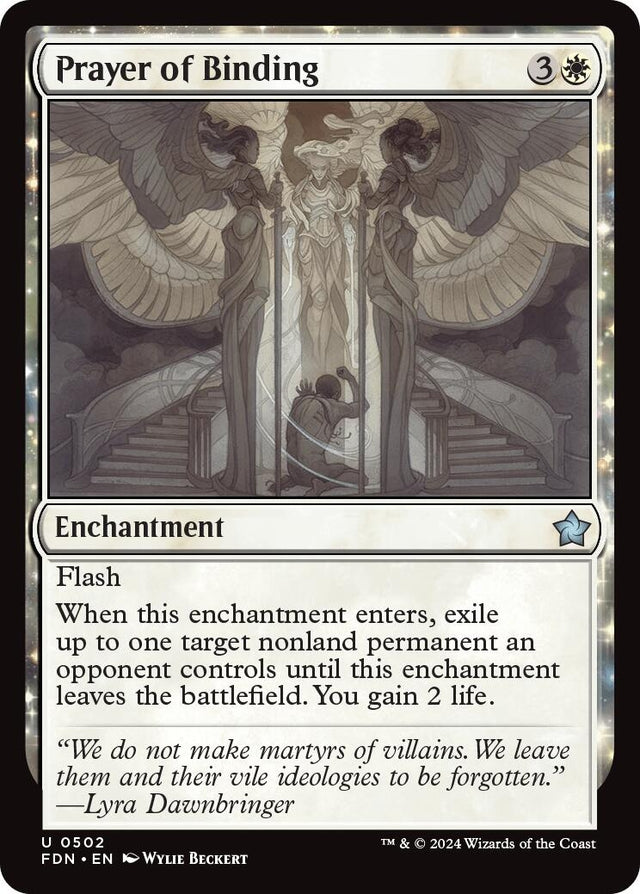 Image for Prayer of Binding (0502) (502) (Foundations) - Magic: The Gathering