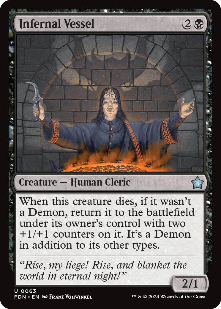 Image for Infernal Vessel (63) (Foil) (Foundations) - Magic: The Gathering