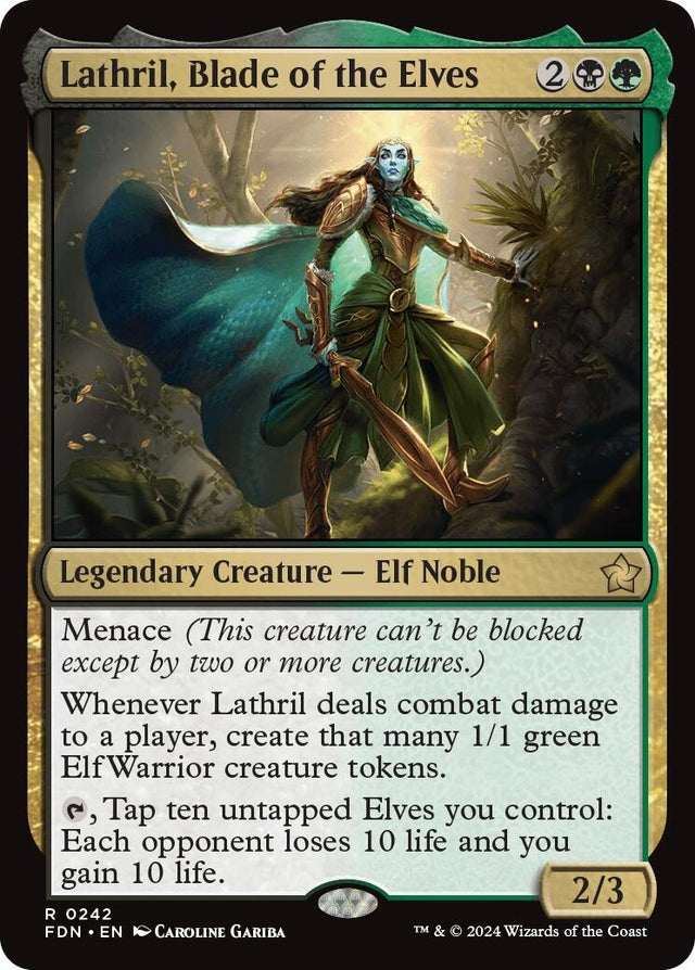 Image for Lathril, Blade of the Elves (242) (Foil) (Foundations) - Magic: The Gathering