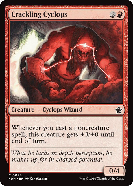 Image for Crackling Cyclops (83) (Foil) (Foundations) - Magic: The Gathering