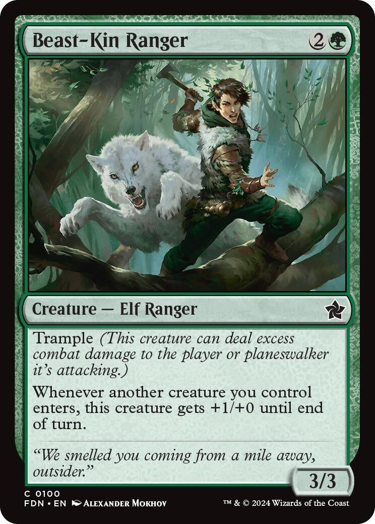 Image for Beast-Kin Ranger (100) (Foil) (Foundations) - Magic: The Gathering