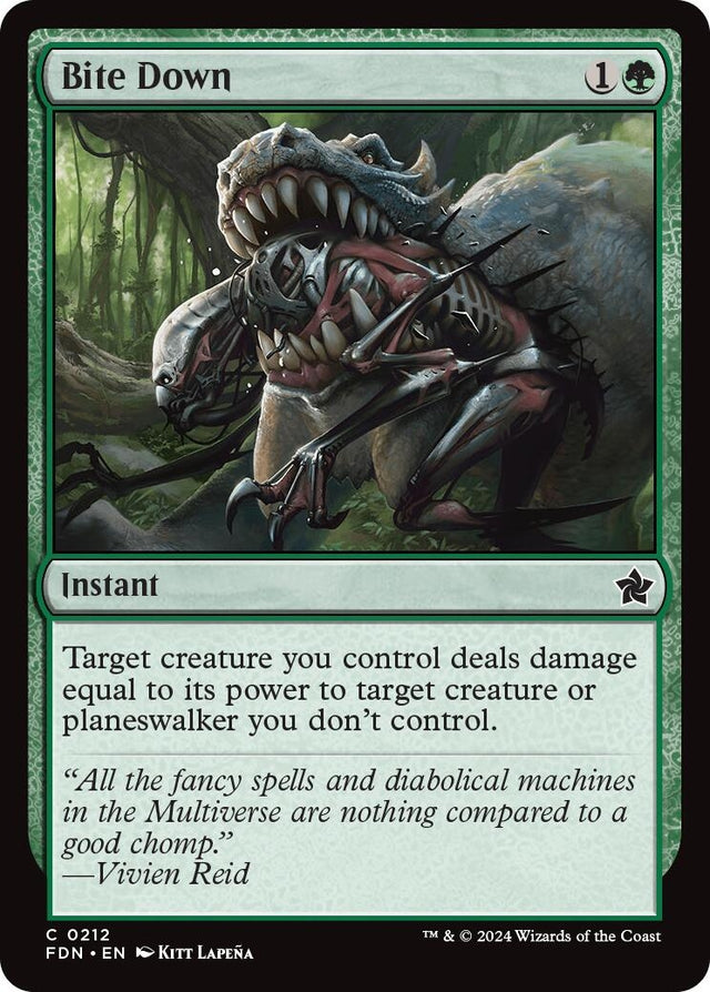 Image for Bite Down (212) (Foil) (Foundations) - Magic: The Gathering