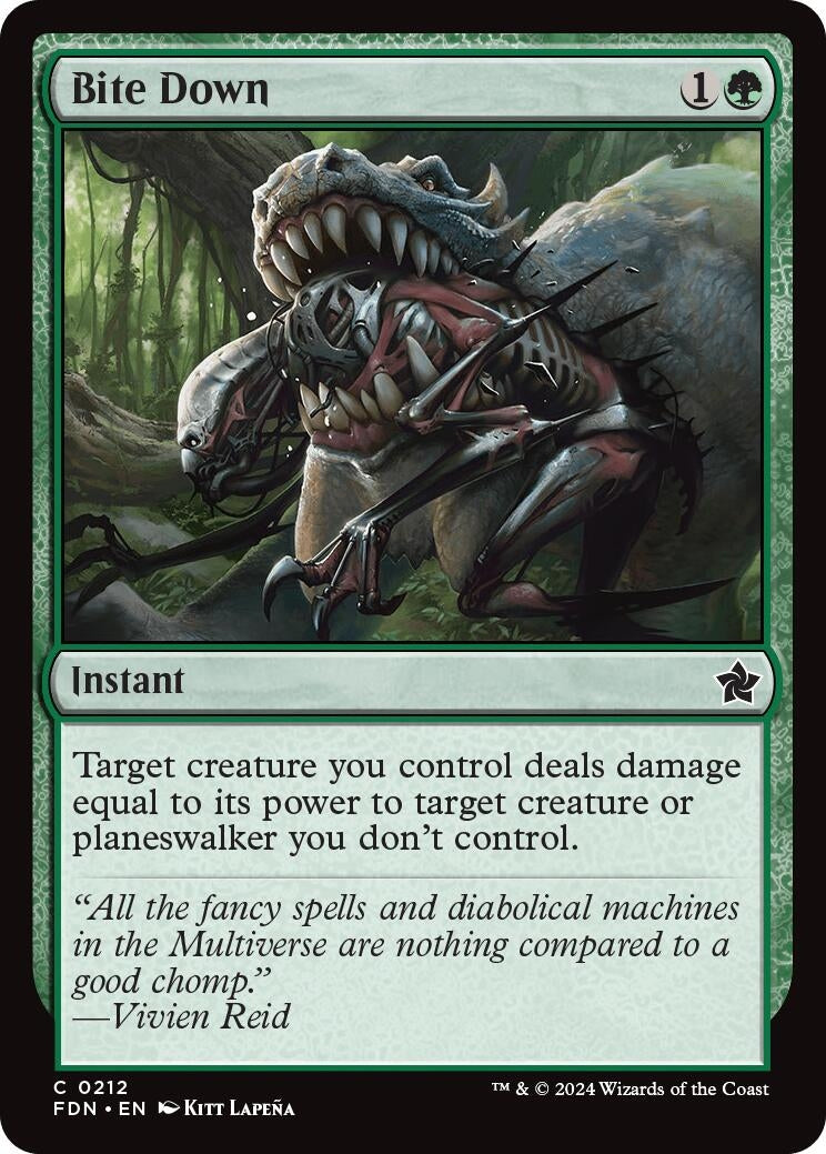 Image for Bite Down (212) (Foil) (Foundations) - Magic: The Gathering