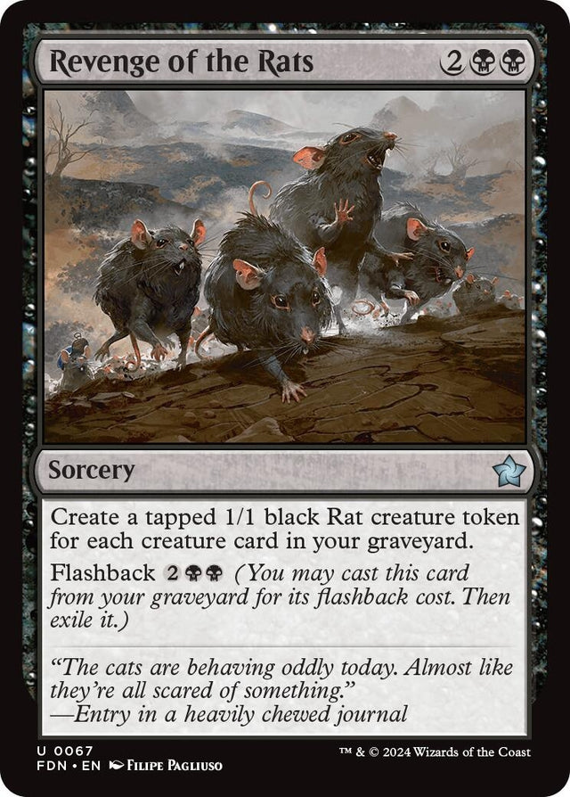 Image for Revenge of the Rats (67) (Foil) (Foundations) - Magic: The Gathering
