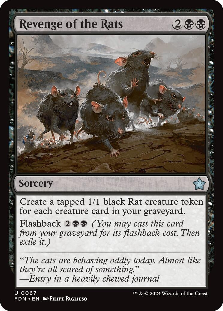 Image for Revenge of the Rats (67) (Foil) (Foundations) - Magic: The Gathering