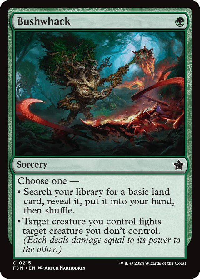 Image for Bushwhack (215) (Foil) (Foundations) - Magic: The Gathering