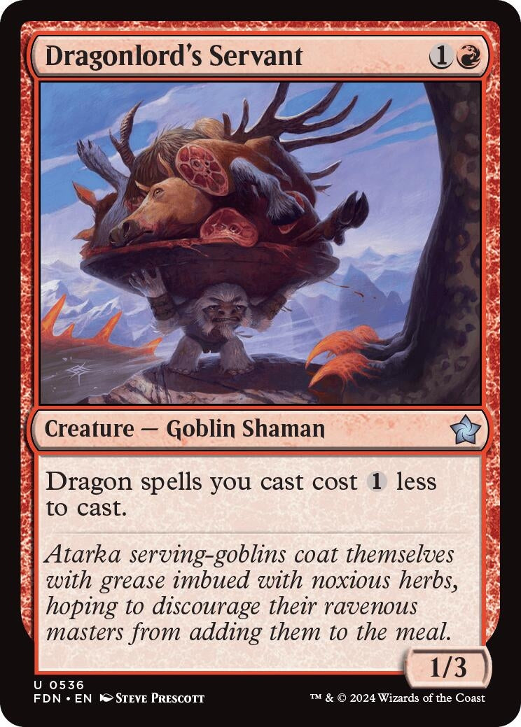 Image for Dragonlord's Servant (536) (Foundations) - Magic: The Gathering
