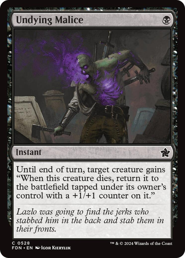 Image for Undying Malice (528) (Foundations) - Magic: The Gathering