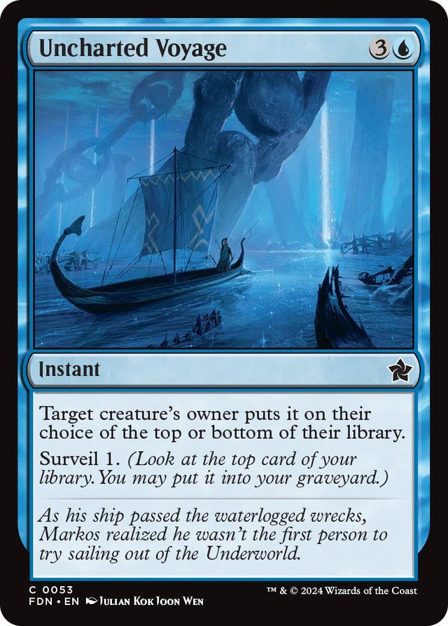 Image for Uncharted Voyage (53) (Foil) (Foundations) - Magic: The Gathering