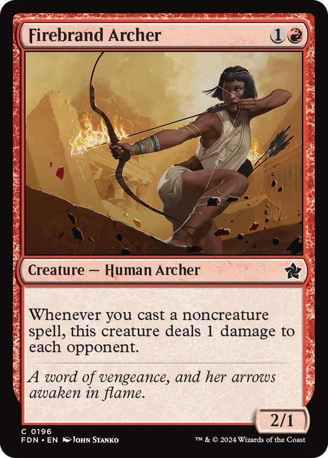 Image for Firebrand Archer (196) (Foil) (Foundations) - Magic: The Gathering