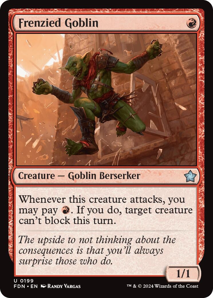 Image for Frenzied Goblin (199) (Foil) (Foundations) - Magic: The Gathering