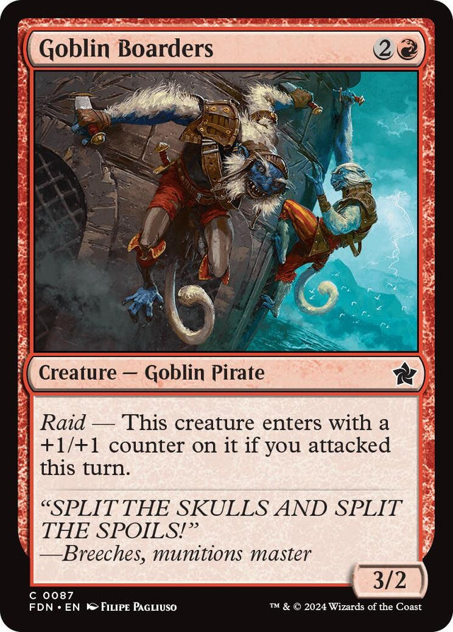 Image for Goblin Boarders (87) (Foil) (Foundations) - Magic: The Gathering