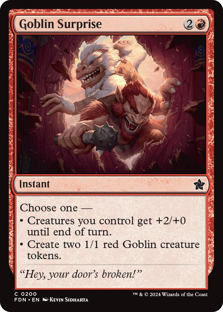 Image for Goblin Surprise (200) (Foil) (Foundations) - Magic: The Gathering