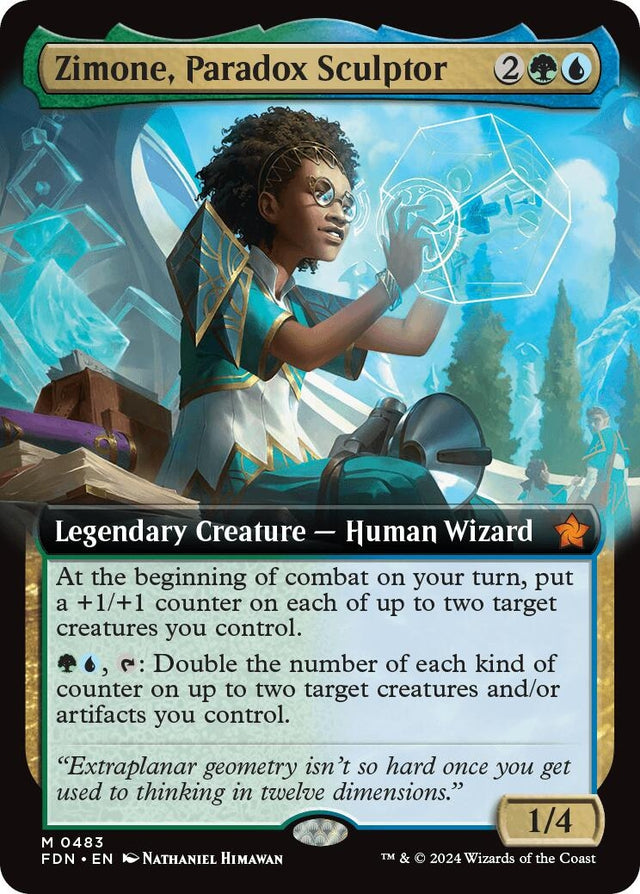 Image for Zimone, Paradox Sculptor (Extended Art) (483) (Foil) (Foundations) - Magic: The Gathering