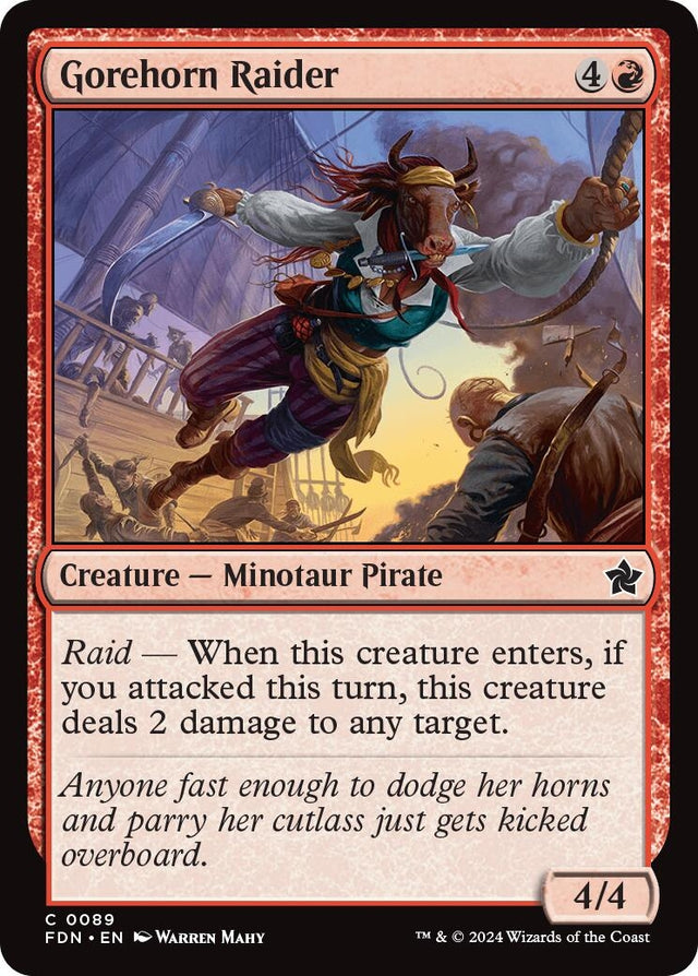 Image for Gorehorn Raider (89) (Foundations) - Magic: The Gathering