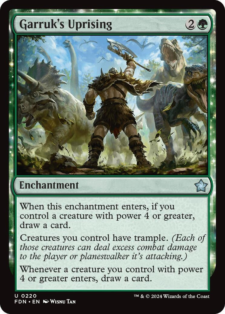 Image for Garruk's Uprising (220) (Foil) (Foundations) - Magic: The Gathering