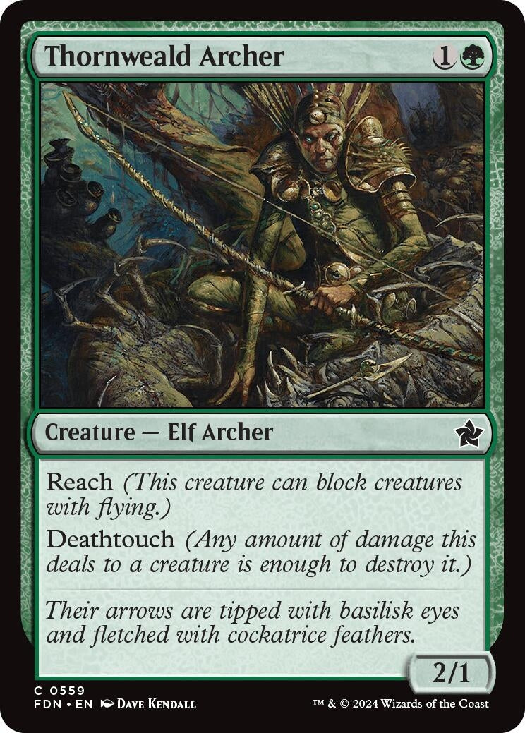 Image for Thornweald Archer (559) (Foundations) - Magic: The Gathering