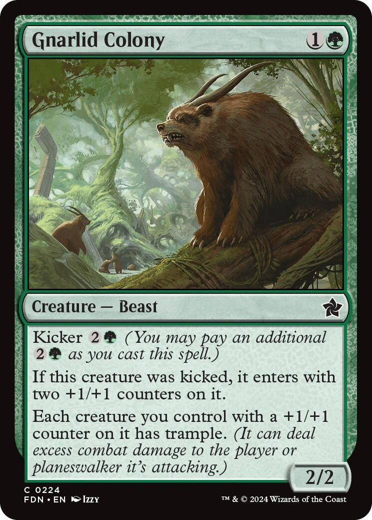 Image for Gnarlid Colony (224) (Foil) (Foundations) - Magic: The Gathering