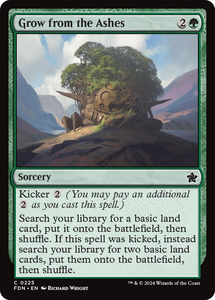 Image for Grow from the Ashes (225) (Foil) (Foundations) - Magic: The Gathering