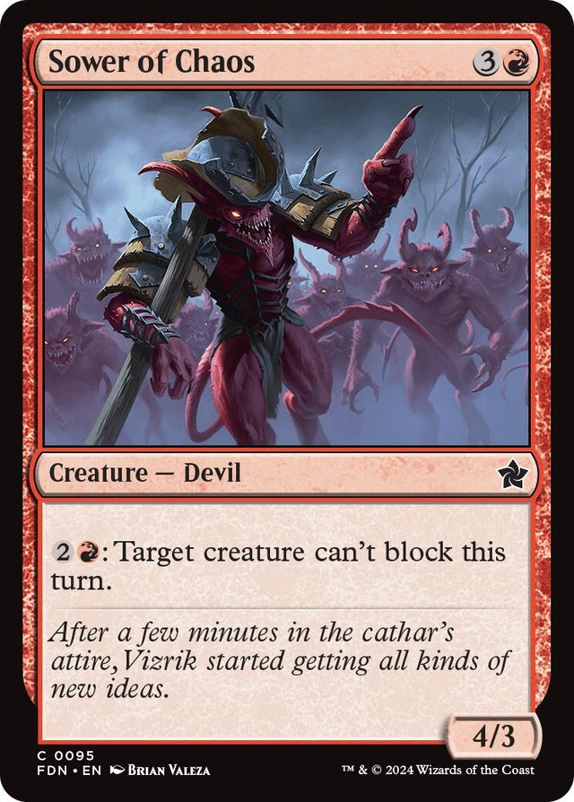 Image for Sower of Chaos (95) (Foil) (Foundations) - Magic: The Gathering