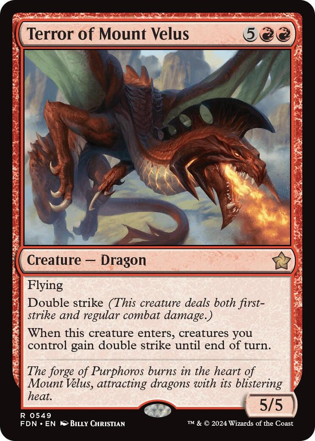 Image for Terror of Mount Velus (0549) (549) (Foundations) - Magic: The Gathering