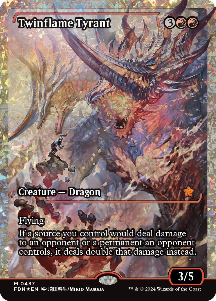 Image for Twinflame Tyrant (Showcase) (Fracture Foil) (437) (Foil) (Foundations) - Magic: The Gathering
