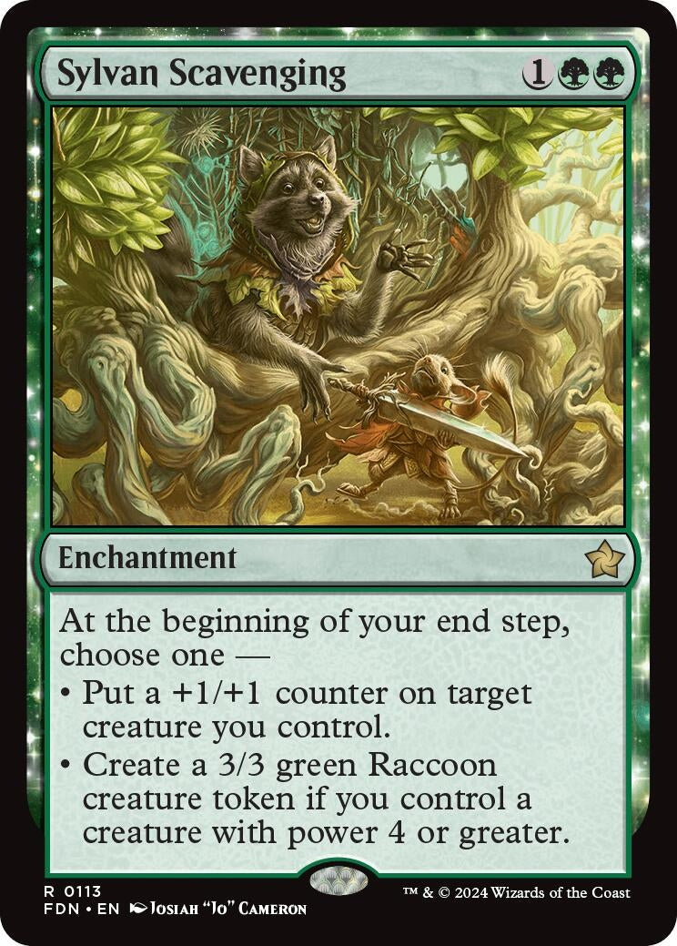 Image for Sylvan Scavenging (113) (Foil) (Foundations) - Magic: The Gathering