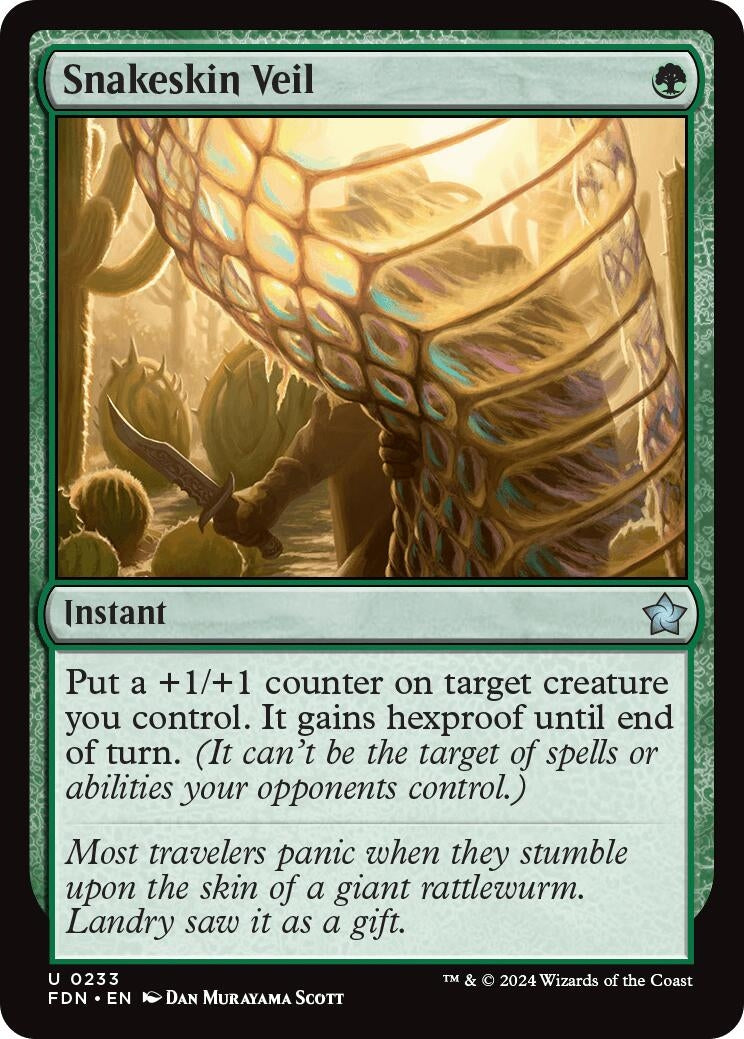 Image for Snakeskin Veil (233) (Foil) (Foundations) - Magic: The Gathering